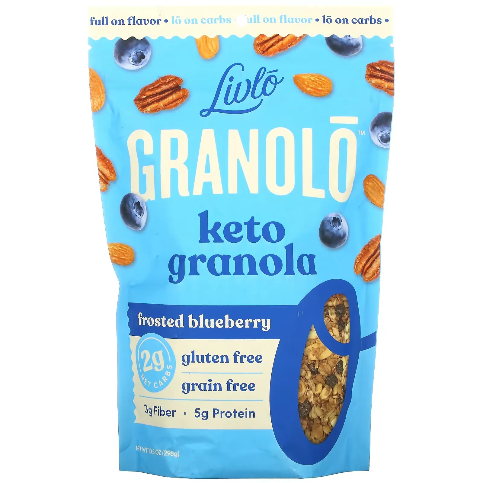 Granolo, Keto Granola, Frosted Blueberry, 10.5 oz (298 g)