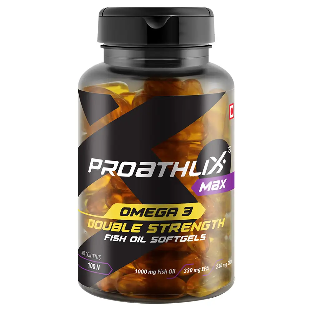 Proathlix Omega 3 Double Strength Max,  100 softgels