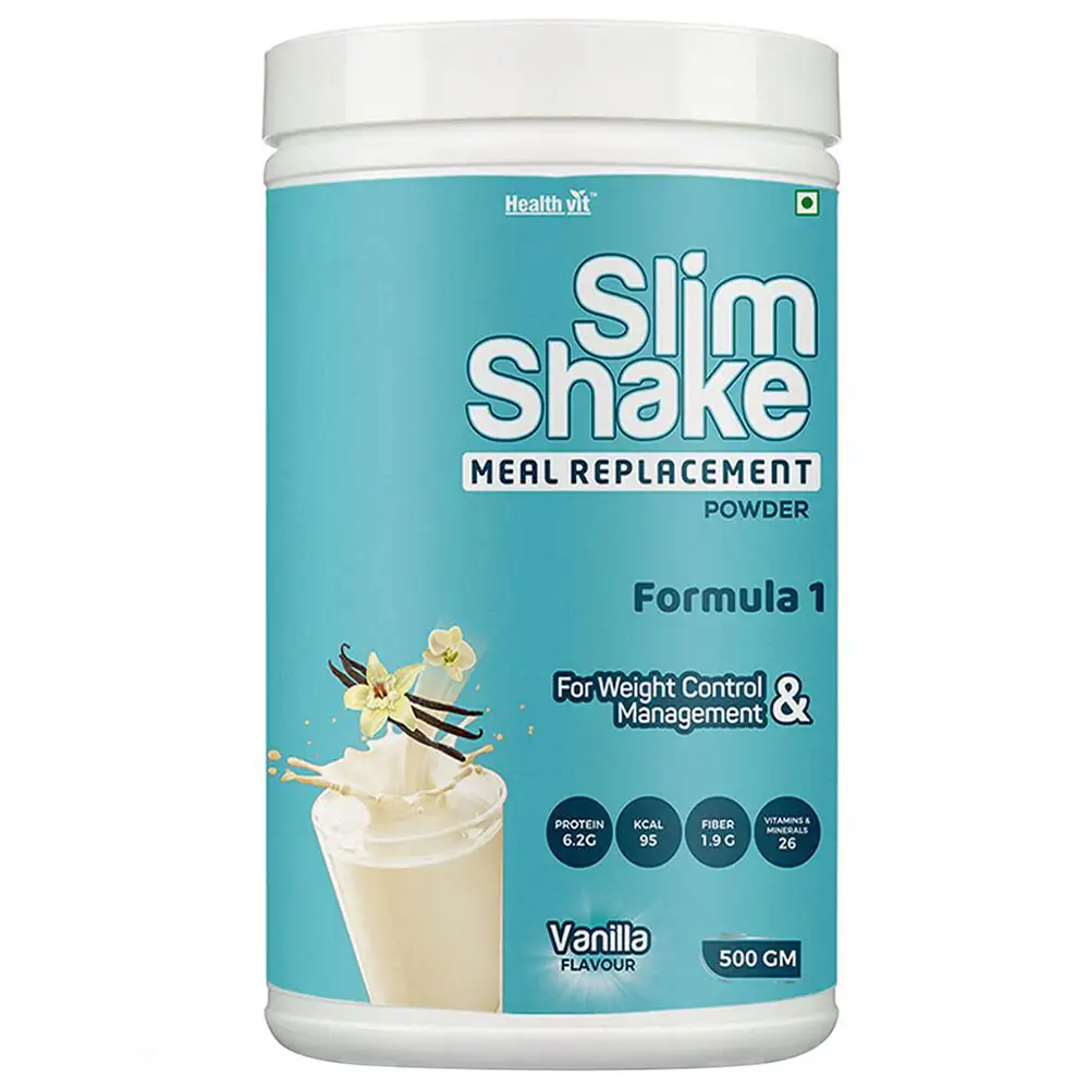 Healthvit Slim Shake Meal Replacement Powder,  0.5 kg  Vanilla