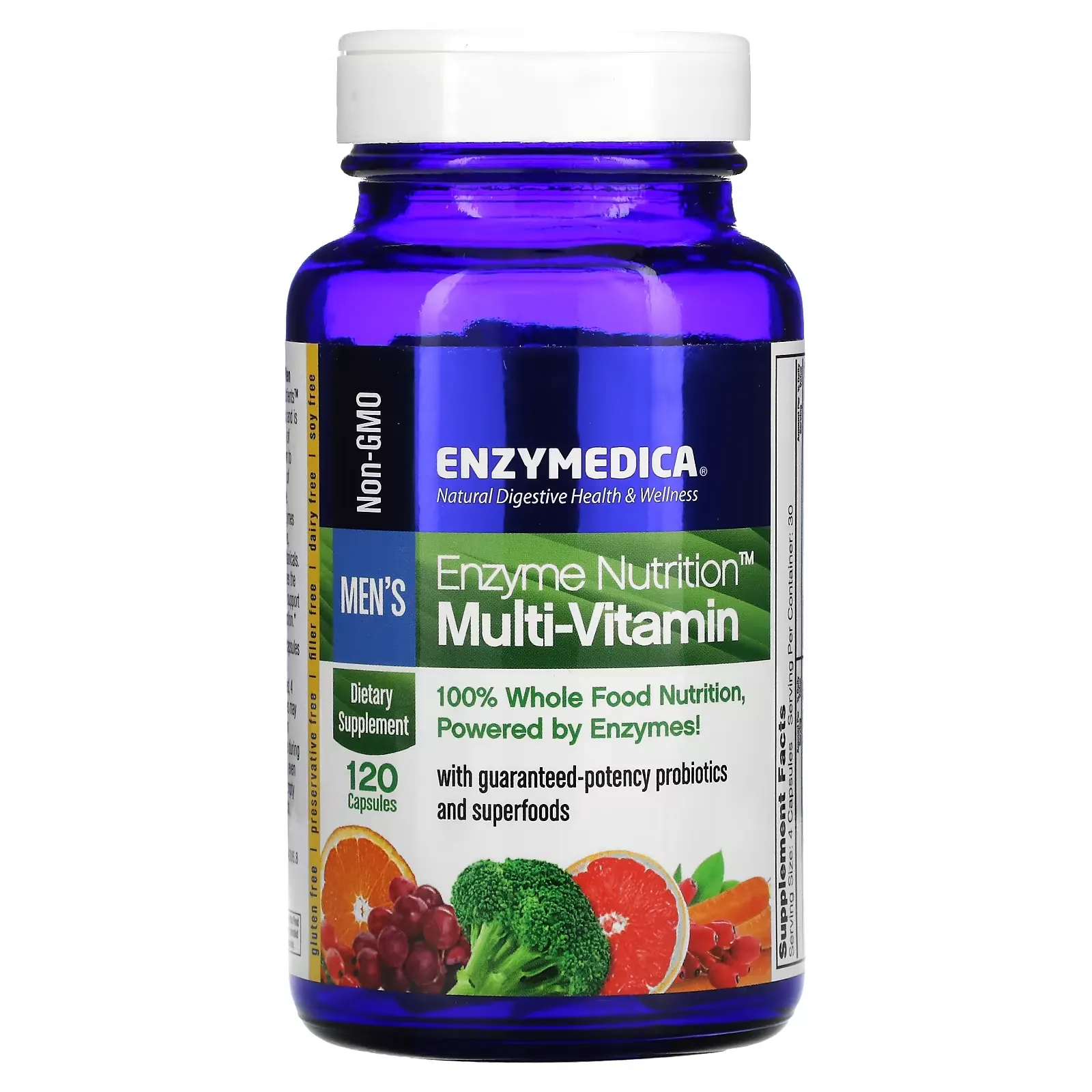 Enzyme Nutrition Multi-Vitamin, Men's, 120 Capsules