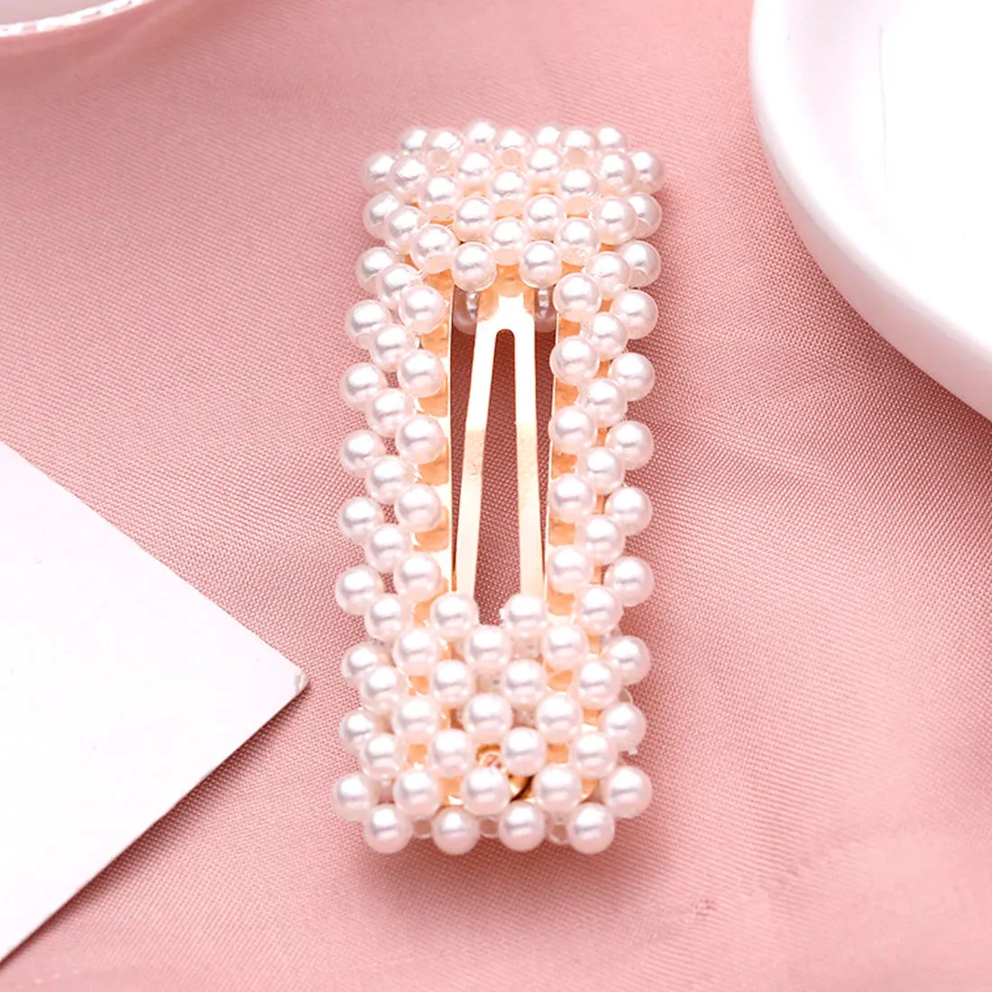 Ferosh Pearl Square Barrette Clip