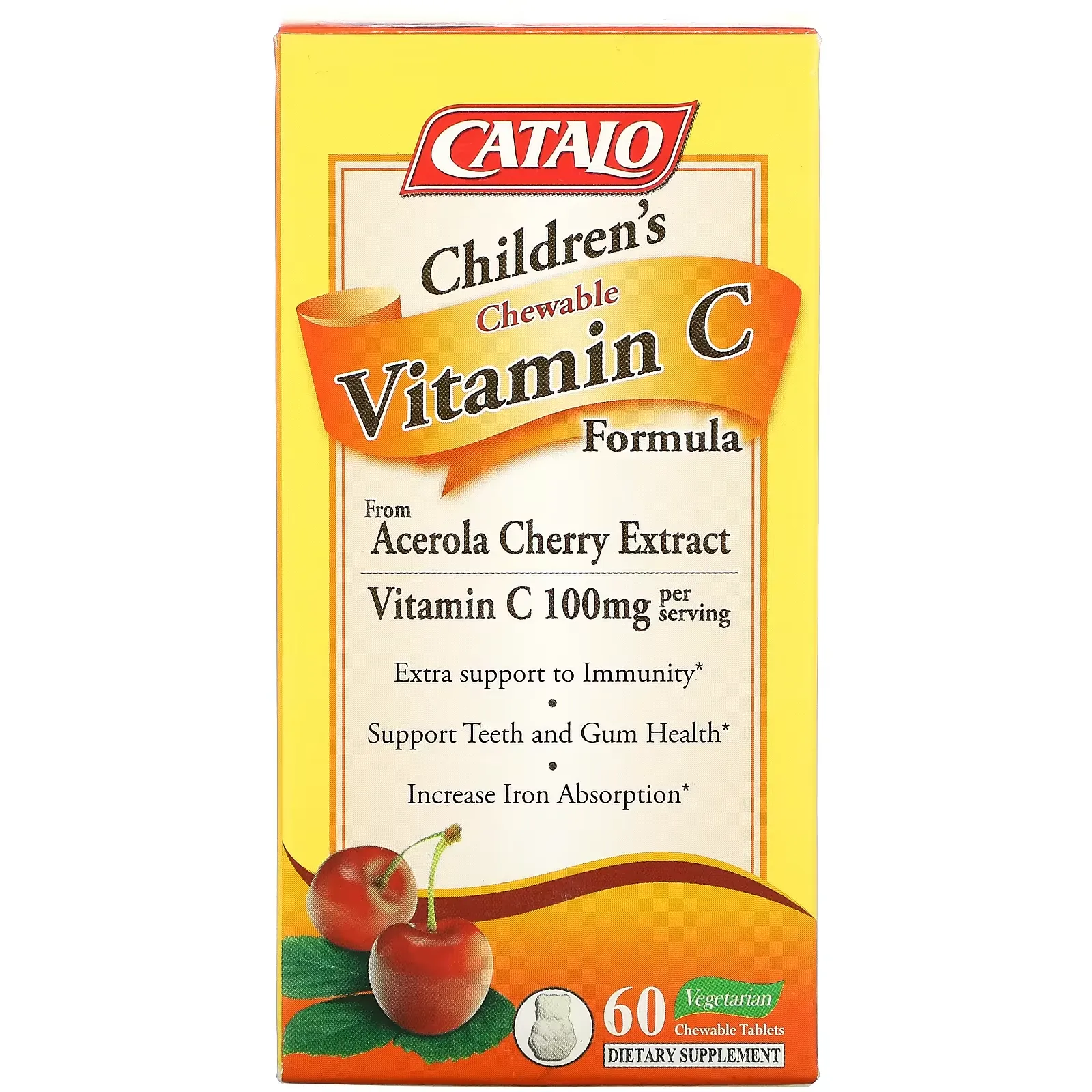 Children's Chewable Vitamin C Formula, 50 mg, 60 Vegetarian Chewable Tablets