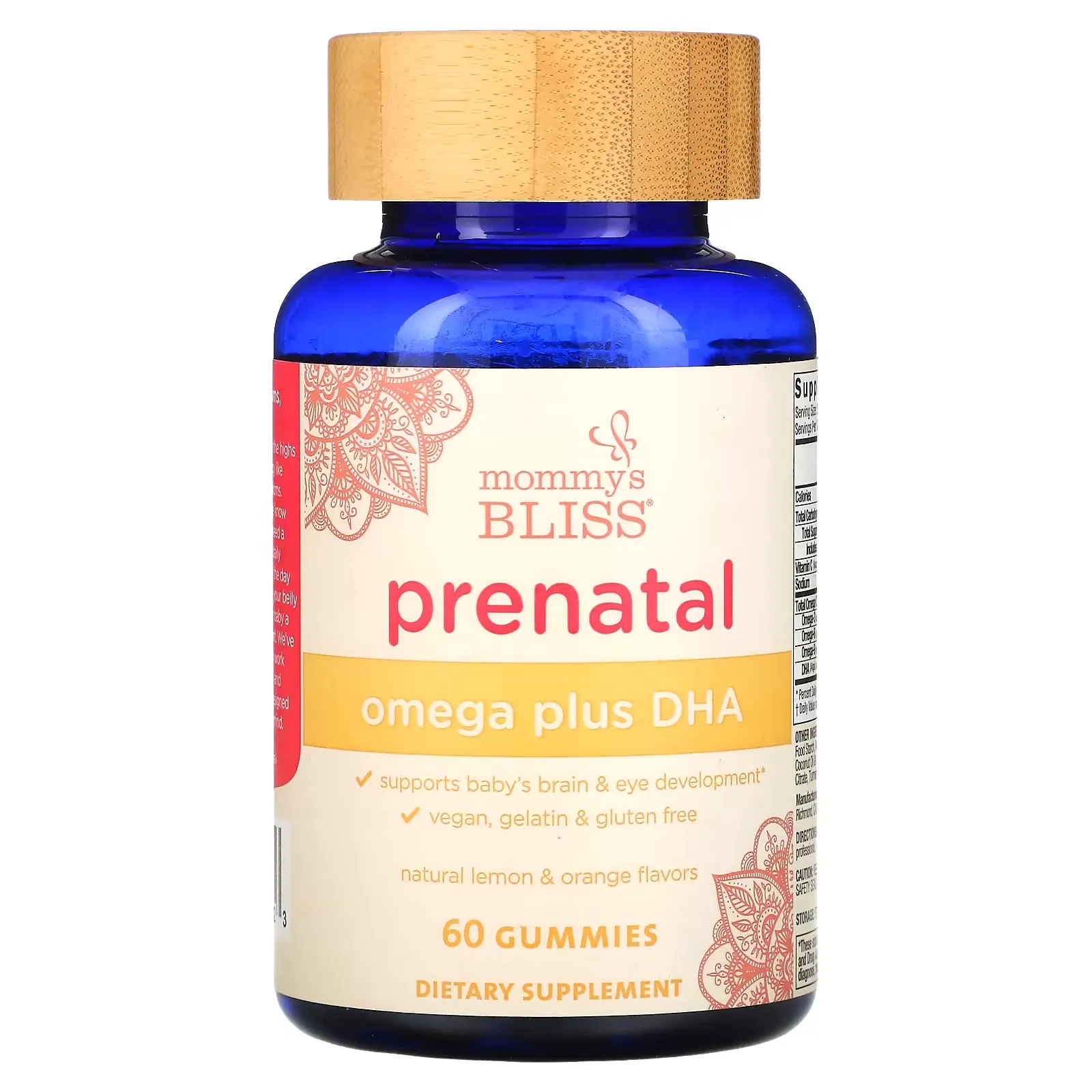 Prenatal Omega Plus DHA, Natural Lemon & Orange, 60 Gummies