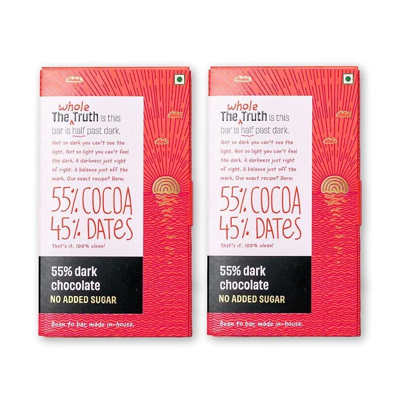 The Whole Truth - 55% Dark Chocolate - Pack Of 2