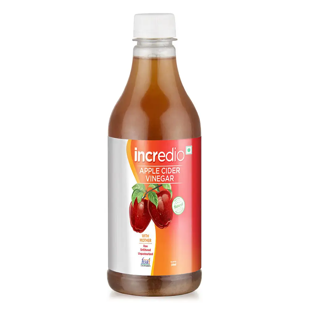 Incredio Apple Cider Vinegar with Mother OP,  0.5 L  Unflavoured