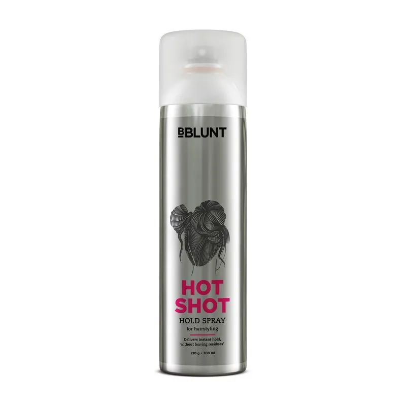 BBLUNT Hotshot Hold Spray Delivers Instant & Firm Hold