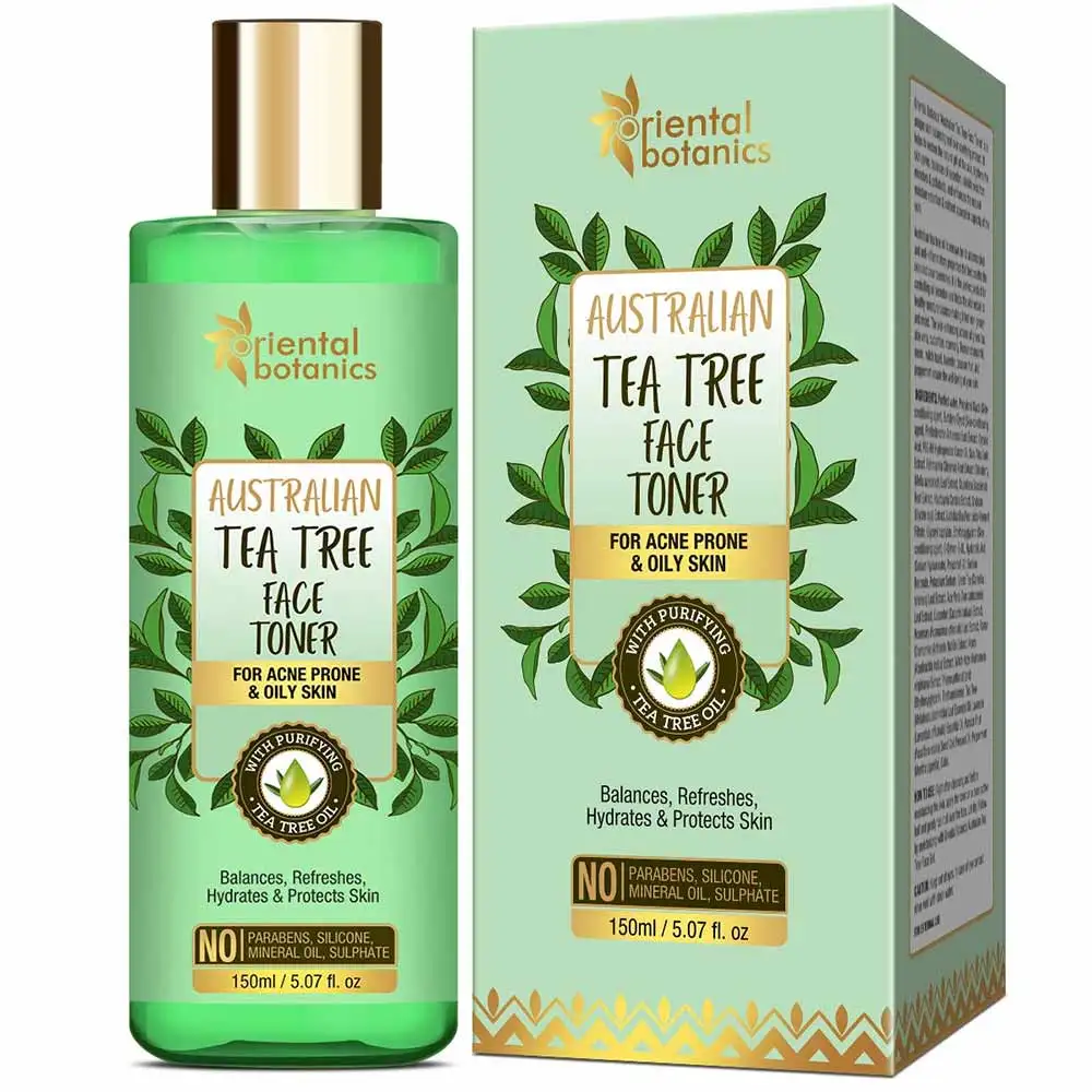 Oriental Botanics Australian Tea Tree Face Toner,  150 ml  for Acne Prone & Oily Skin