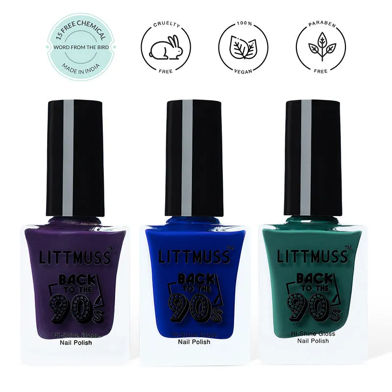 Littmuss Word From The Bird Back To The 90's Hi-shine Gloss Nail Polish Combo