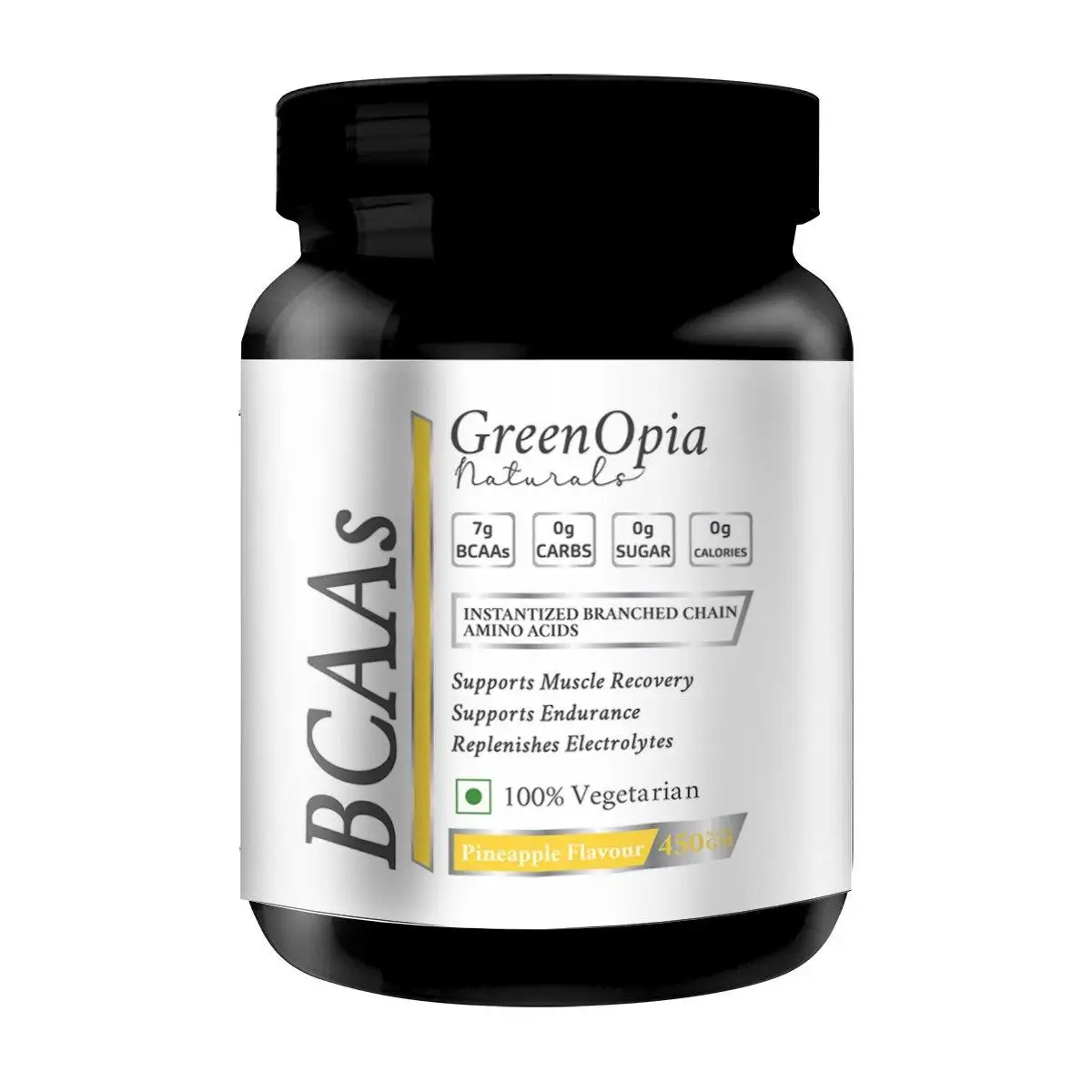 GreenOpia BCAA 2:1:1,  0.99 lb  34 Servings  Pineapple