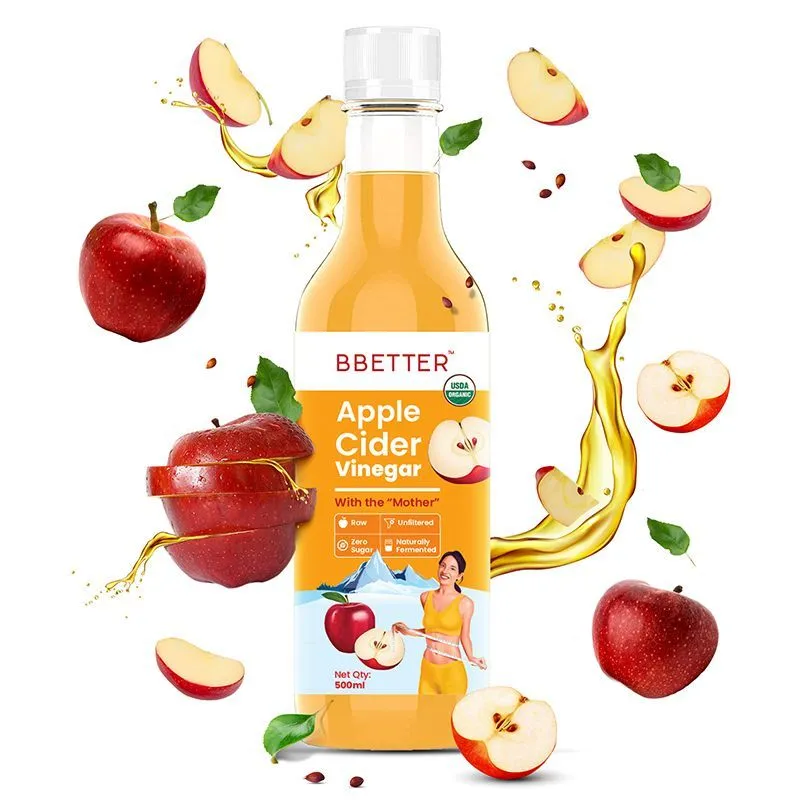 BBETTER Organic Apple Cider Vinegar With The Mother