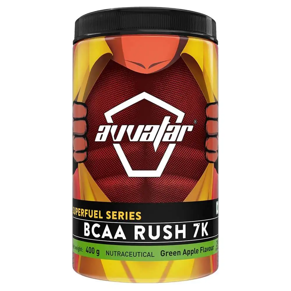 Avvatar BCAA Rush 7K,  0.88 lb  29 Servings  Green Apple