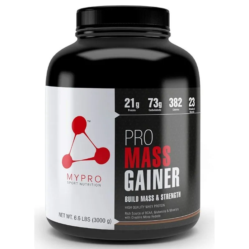 MYPRO SPORT NUTRITION High Protein Pro Mass Gainer Supplement Powder - Belgium Chocolate