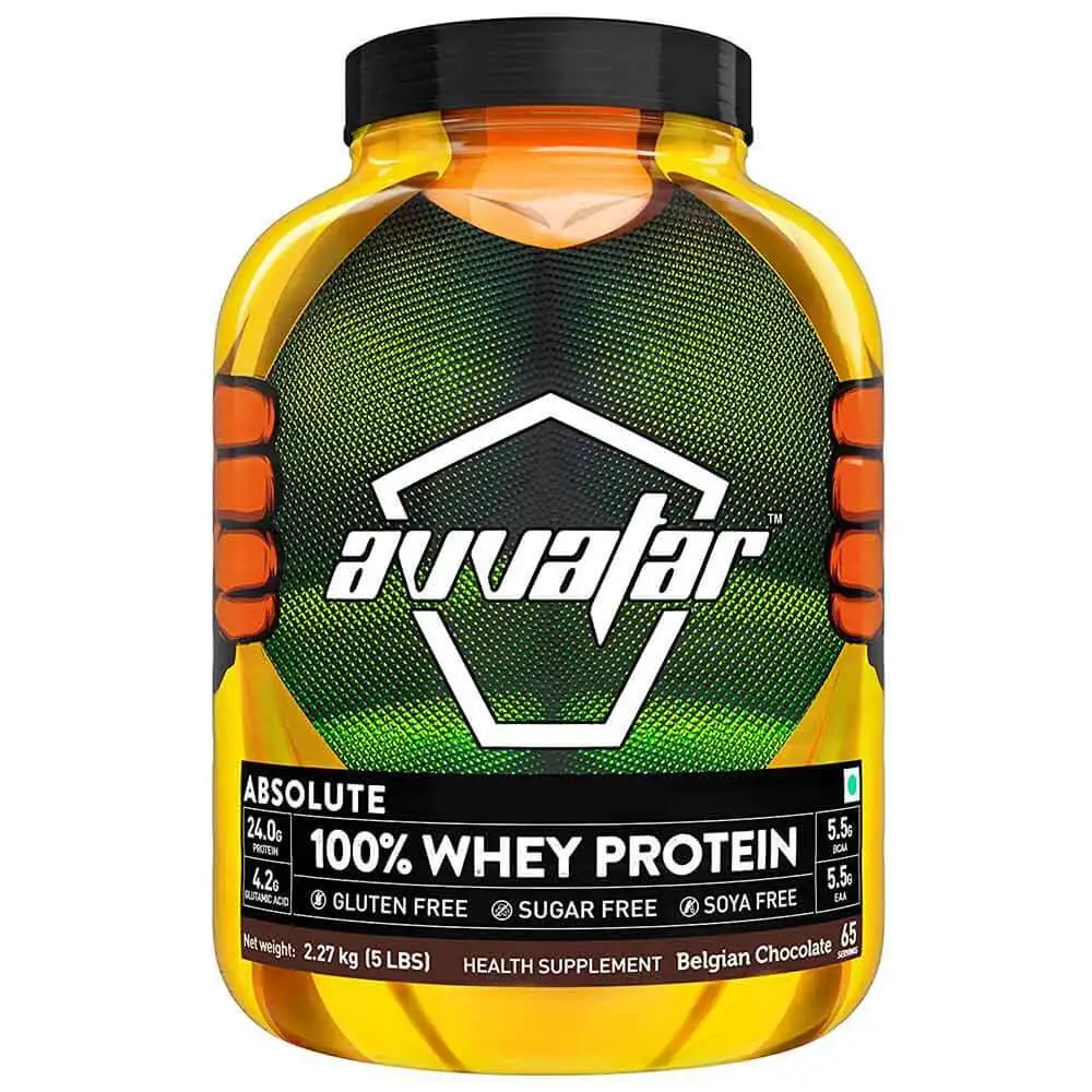 Avvatar Absolute 100% Whey Protein,  5 lb  Belgian Chocolate