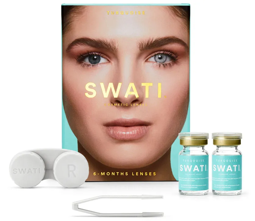 Swati Cosmetics Coloured Contact Lenses - Turquoise