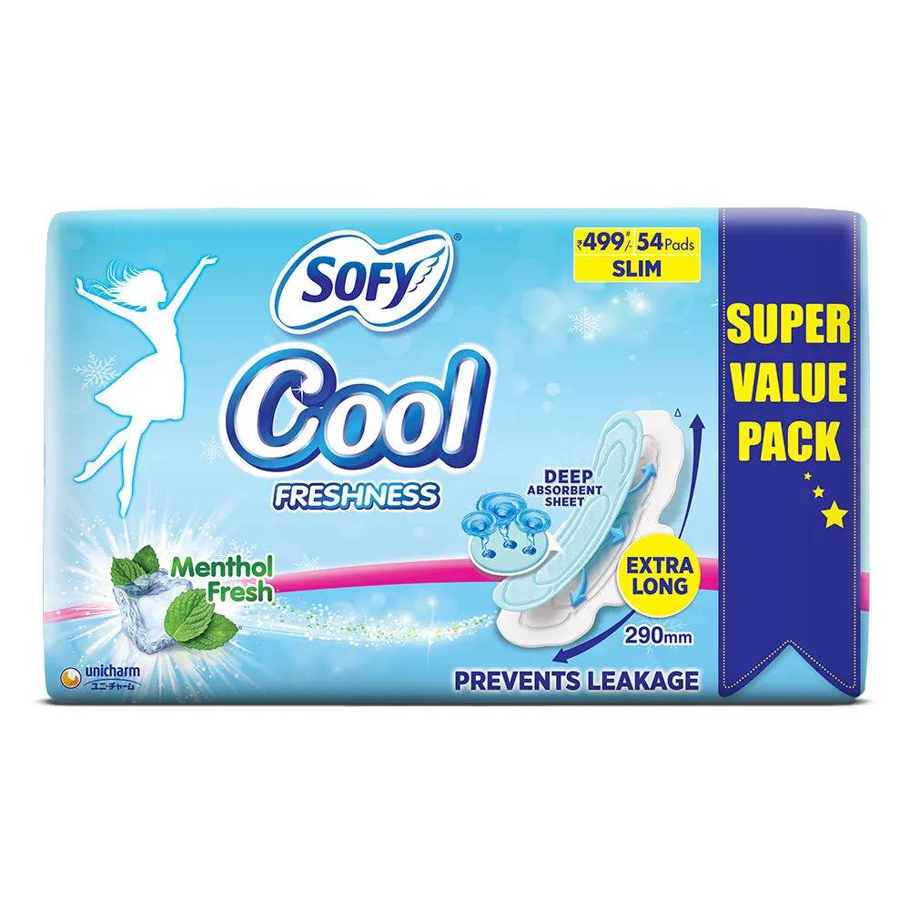 Sofy Cool Sanitary Pads XL (Pack of 54)