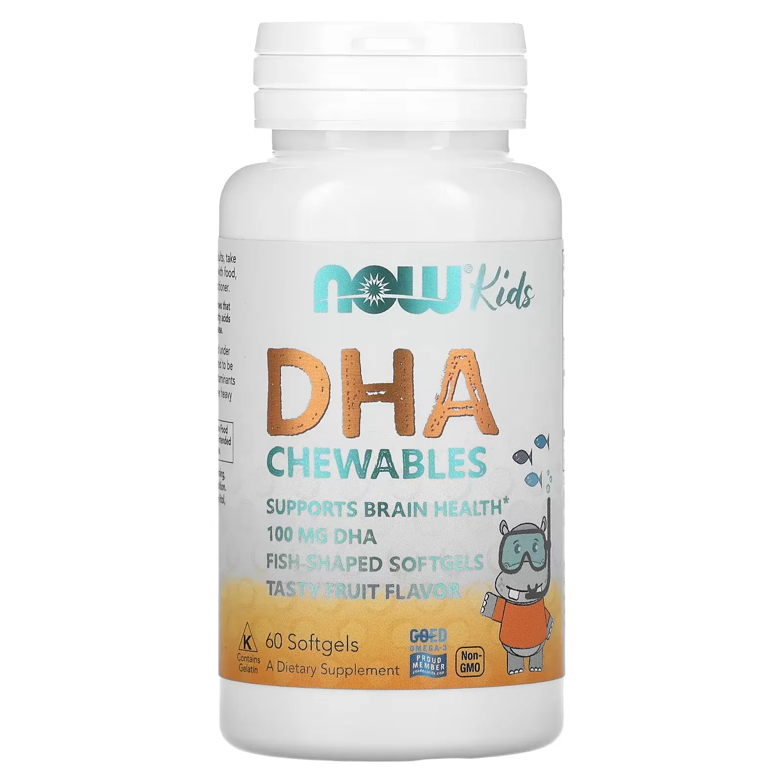 Kid's DHA Chewables, Tasty Fruit, 60 Softgels