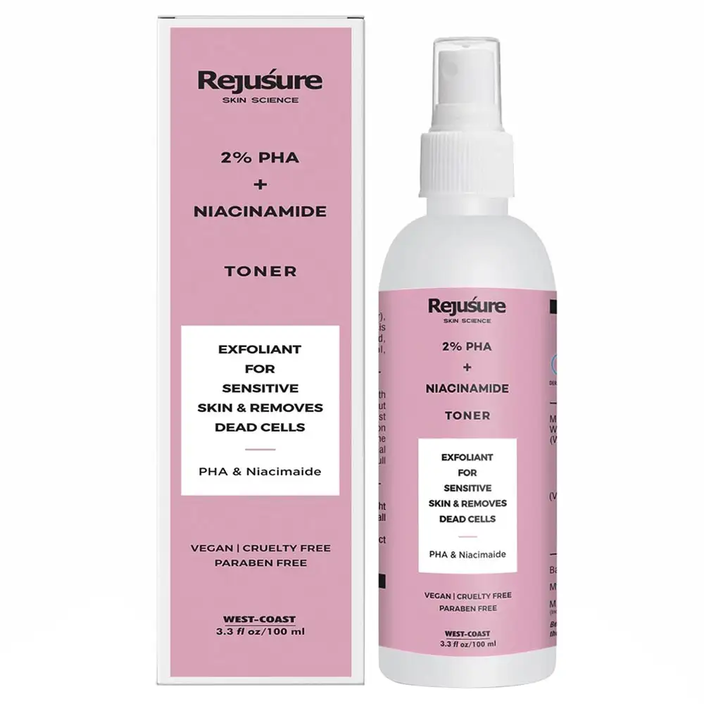 Rejusure PHA + Niacinamide Face Toner,  100 ml  for Oily & Normal Skin