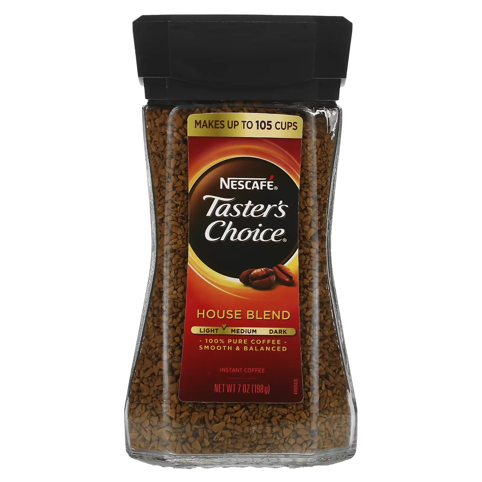 Taster's Choice, Instant Coffee, House Blend, Light/Medium, 7 oz (198 g)