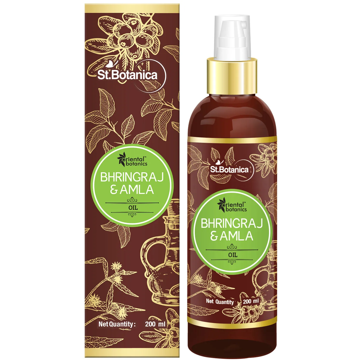 Oriental Botanics Bhringraj & Amla Cold Pressed Oil