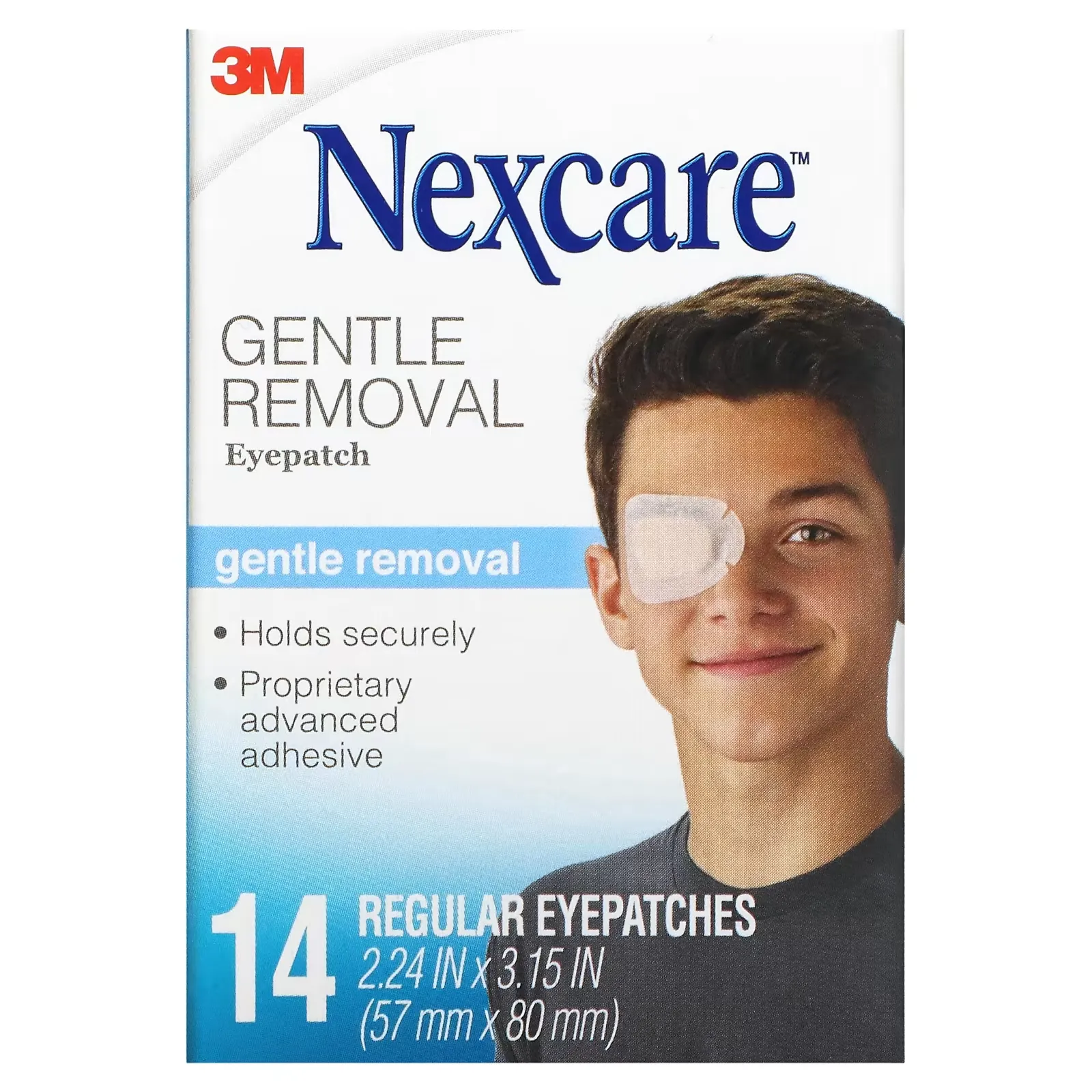 Gentle Removal Eyepatch, 14 Regular Eyepatches