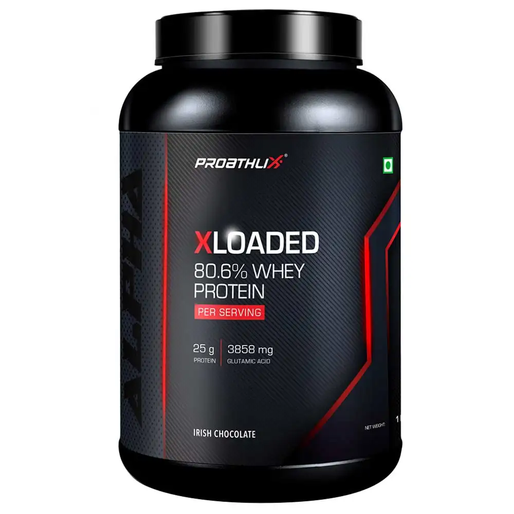 Proathlix Xloaded Whey Protein,  2.2 lb  Irish Chocolate