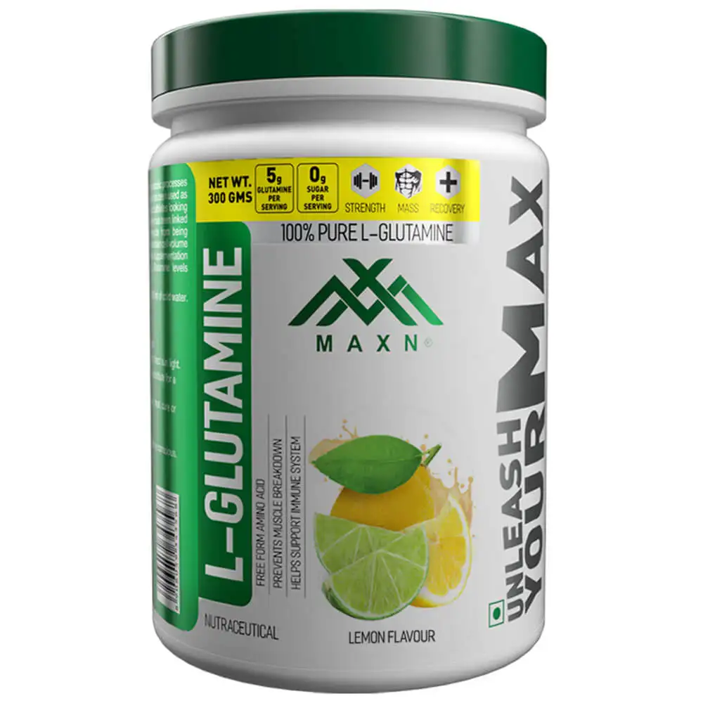 Maxn L Glutamine,  0.66 lb  Lemon