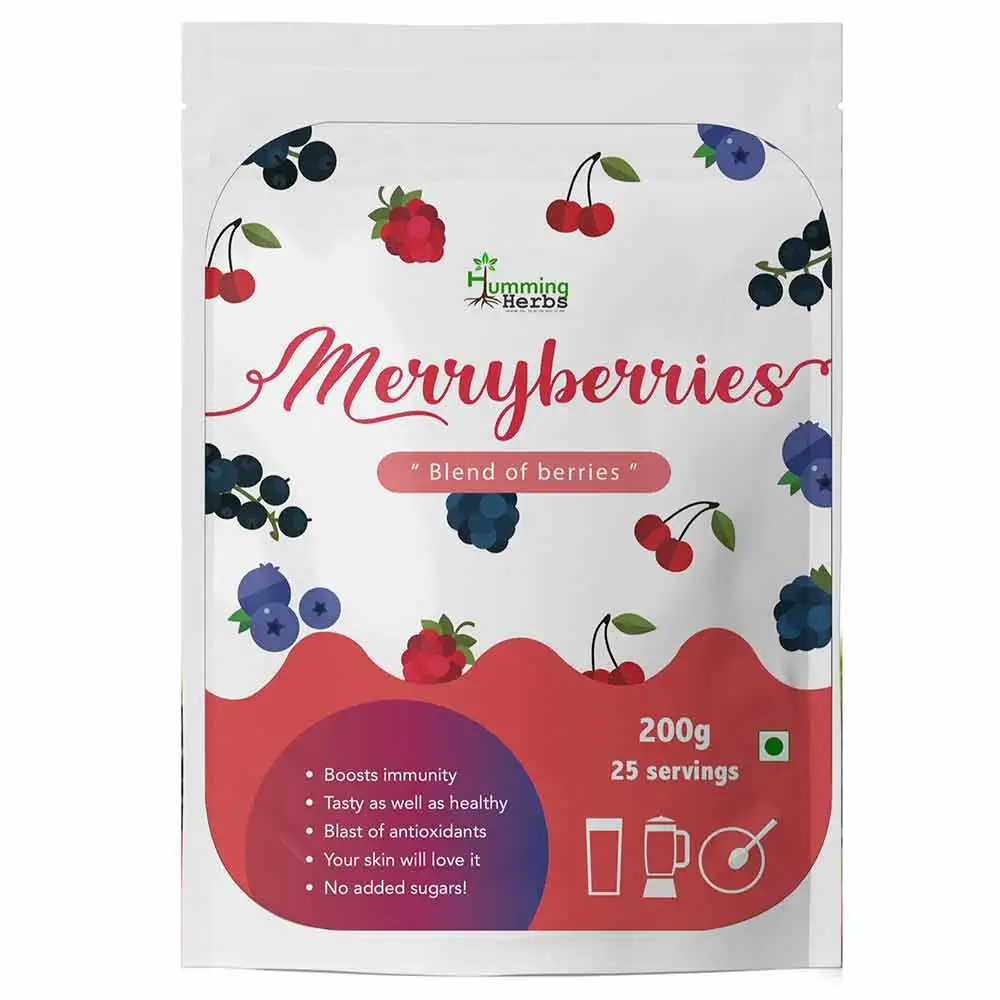 Humming Herbs Merryberries Blend of Berries,  200 g