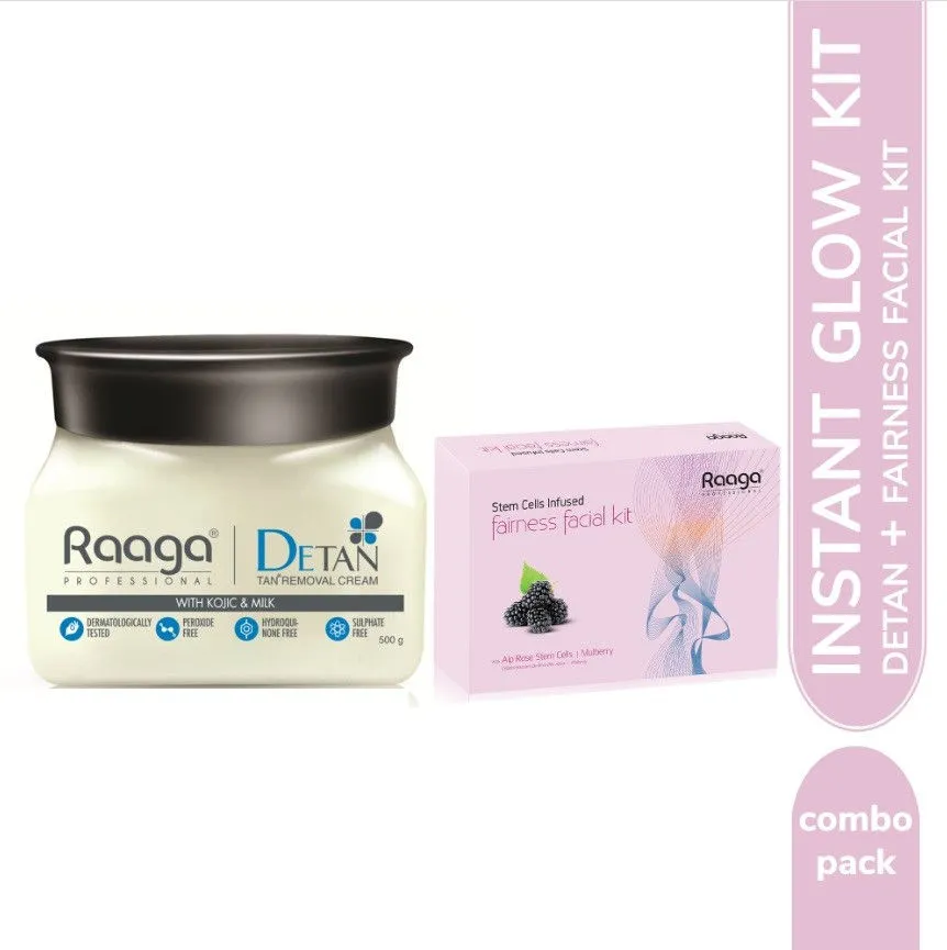 Raaga Professional De-Tan Removal + Fairness Facial Kit