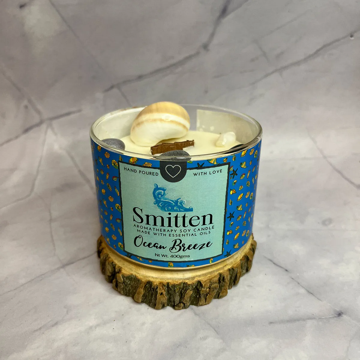 Smitten Aromatherapy Candle Ocean Breeze (400gms)