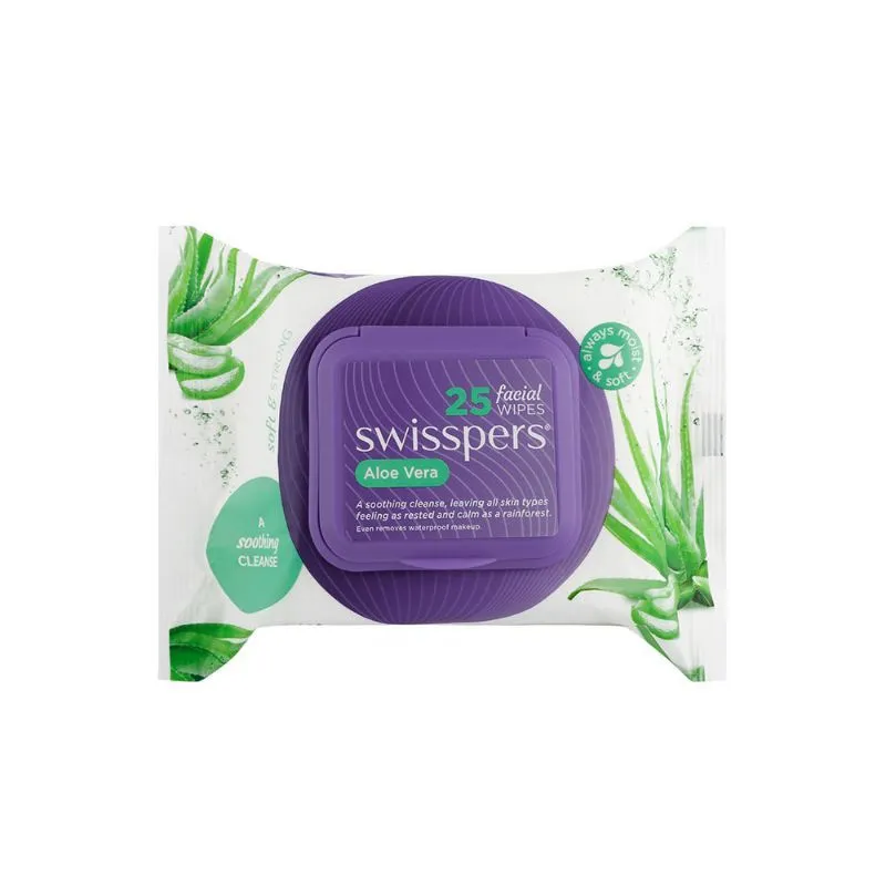 Swisspers Facial Wipes Aloe Vera