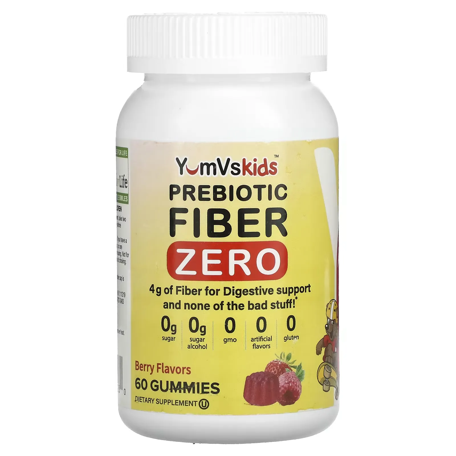 Prebiotic Fiber Zero, Berry, 2 g, 60 Gummies