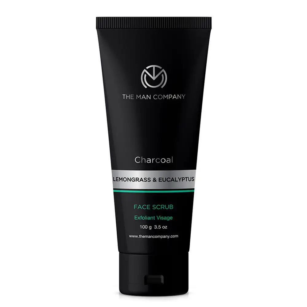 The Man Company Charcoal Face Scrub,  100 g  Lemongrass & Eucalyptus