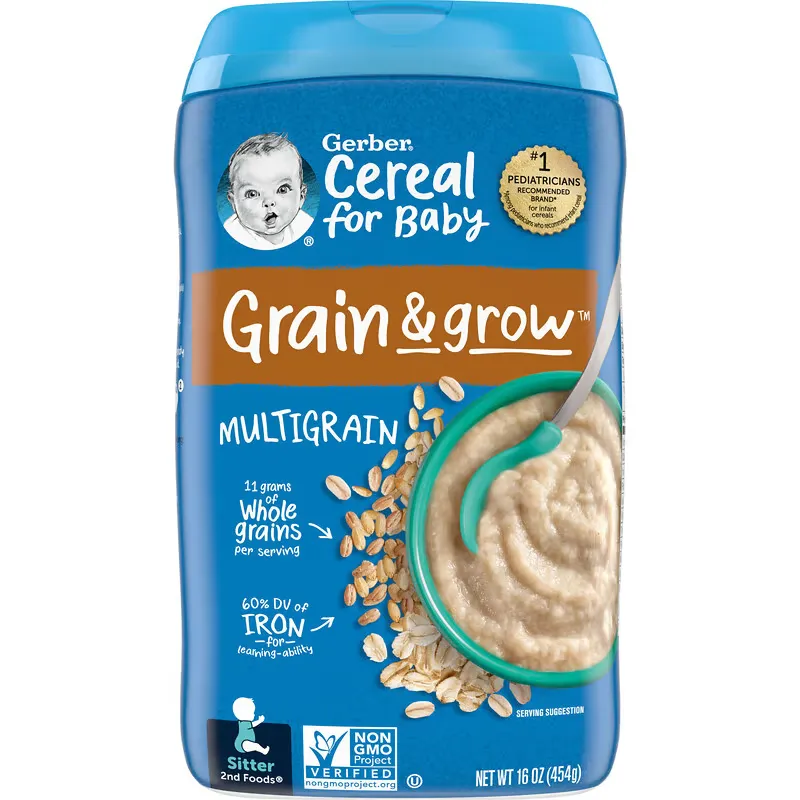 Cereal for Baby, Grain & Grow, 2nd Foods, Multigrain, 16 oz (454 g)