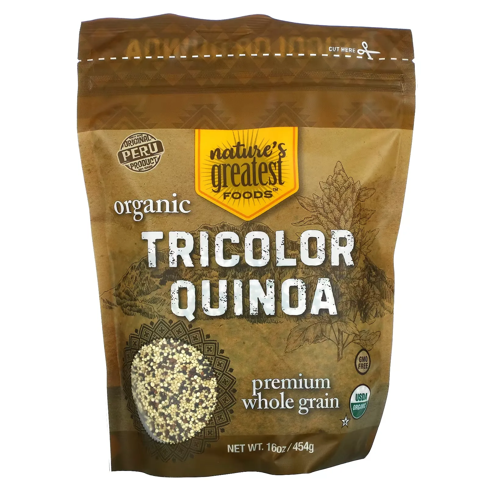 Organic Tricolor Quinoa, 16 oz (454 g)