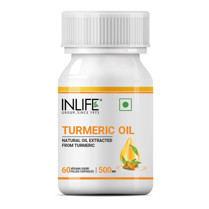 Inlife Turmeric Oil Capsule Antioxidant & Natural Detoxifier Supplement For Men & Women