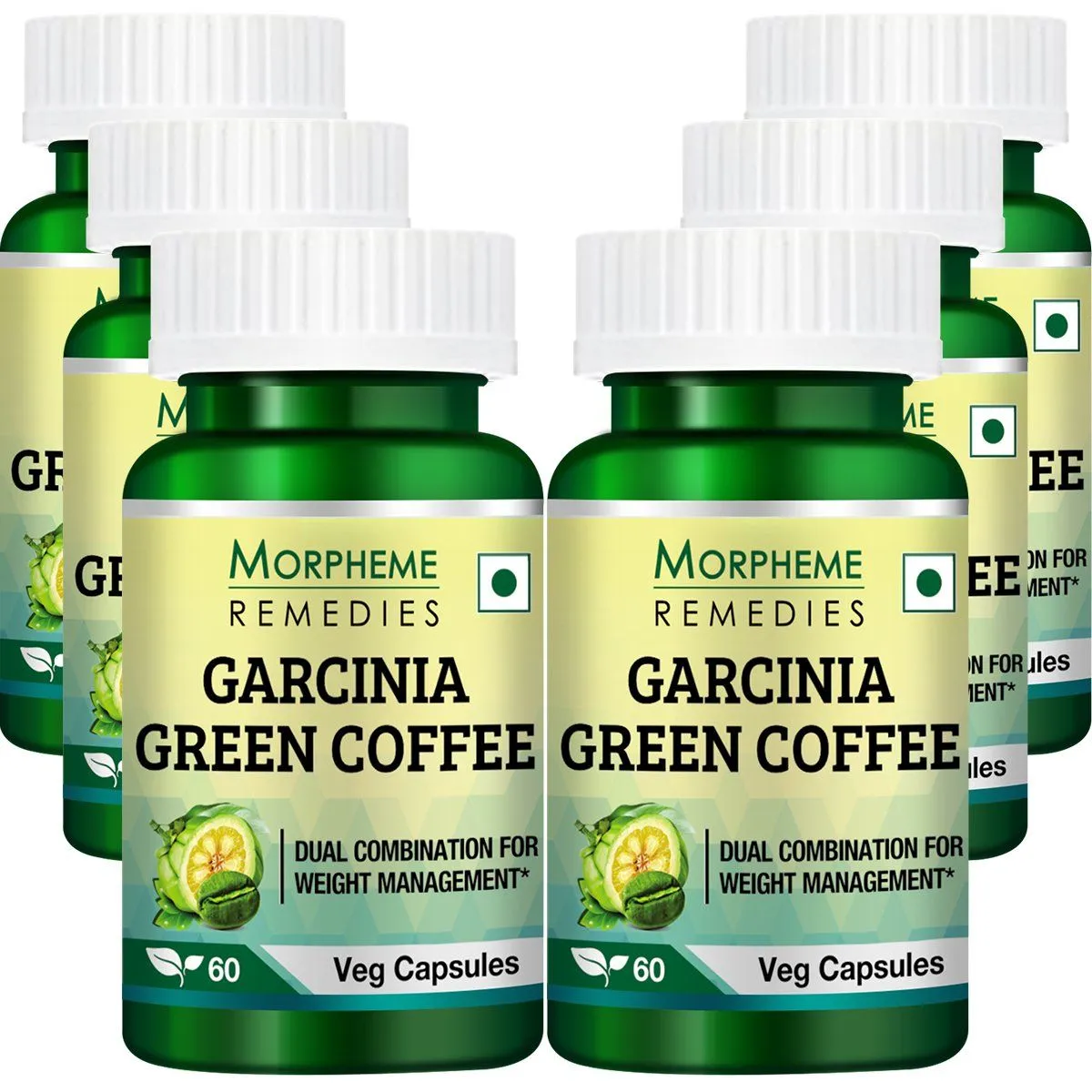 Morpheme Remedies Garcinia Green Coffee 500mg Extract - 6 Bottles