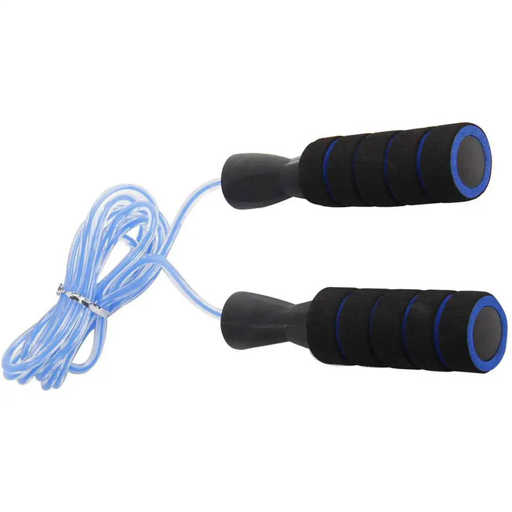 Strauss Foam Jump Rope,  Blue and Black  Free Size