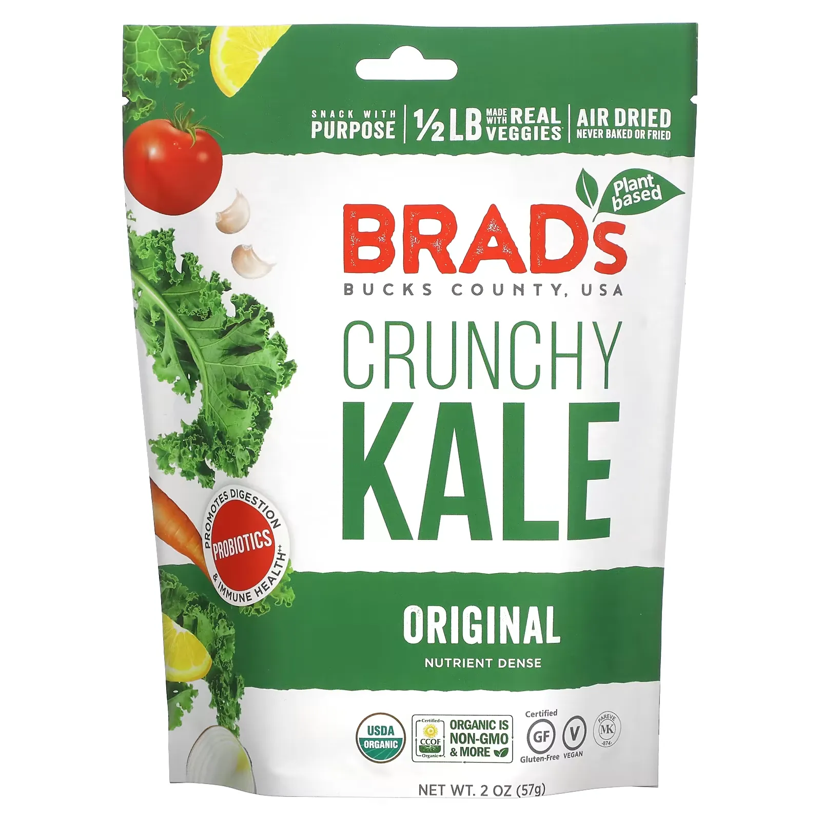 Crunchy Kale, Original , 2 oz (57 g)