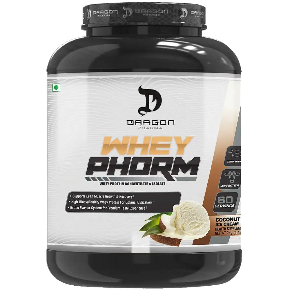 Dragon Pharma Whey Phorm,  4.4 lb  Coconut Ice Cream