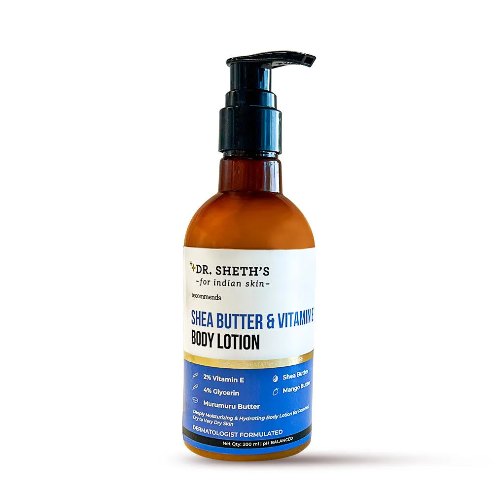 Dr. Sheth's Shea Butter & Vitamin E Body Lotion