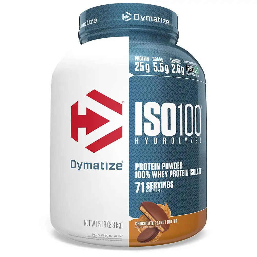 Dymatize Iso-100 Protein,  5 lb  Chocolate Peanut Butter