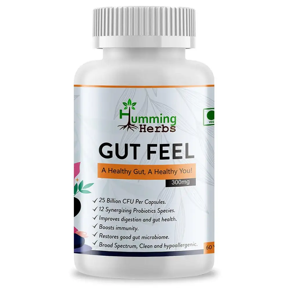 Humming Herbs Gut Feel 300mg,  60 veggie capsule(s)