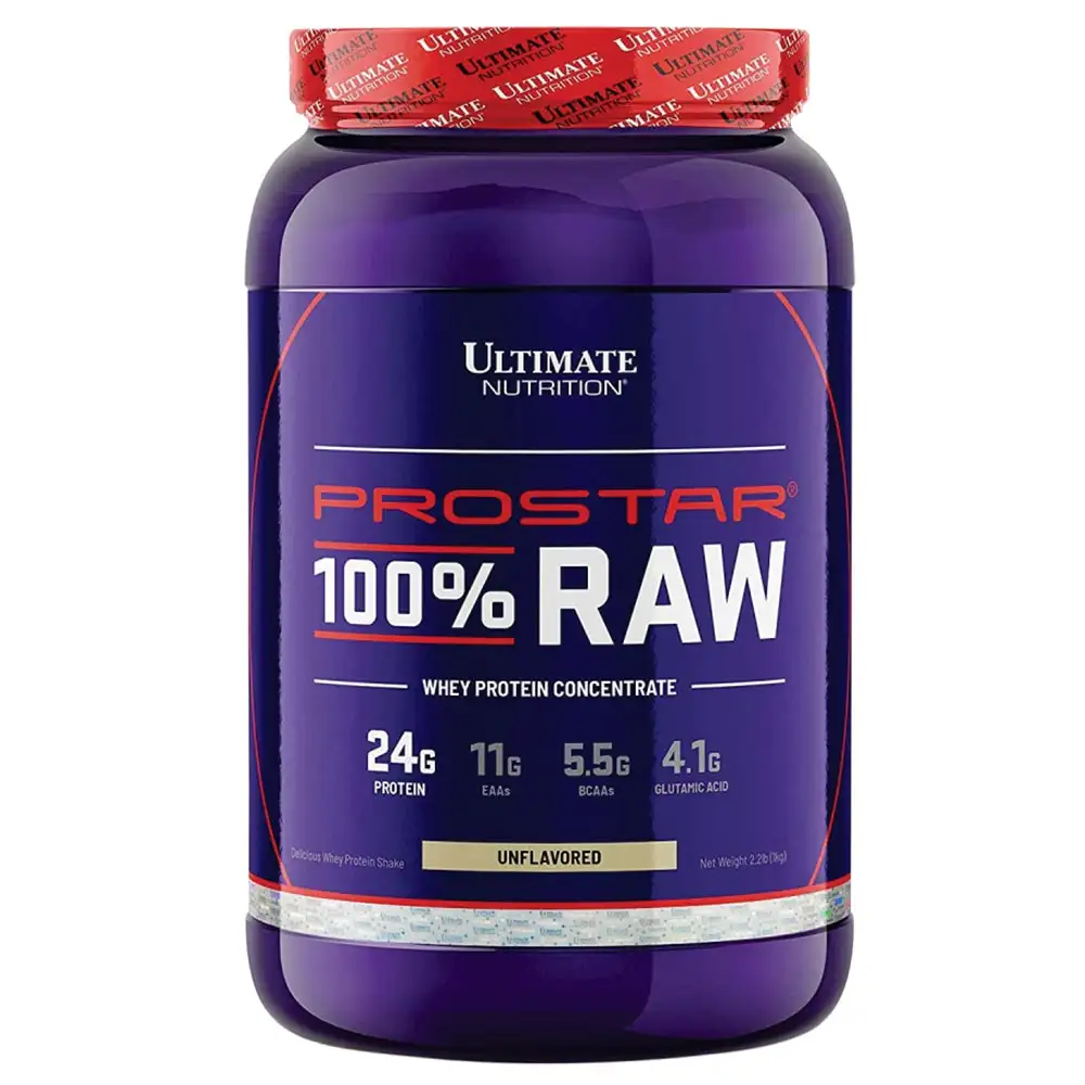 Ultimate Nutrition Prostar 100% Raw Whey Protein,  2.2 lb  Unflavoured