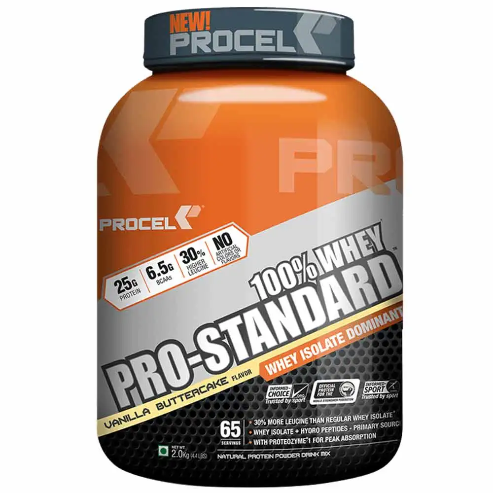 Procel 100% Whey Pro Standard,  4.4 lb  Vanilla Buttercake