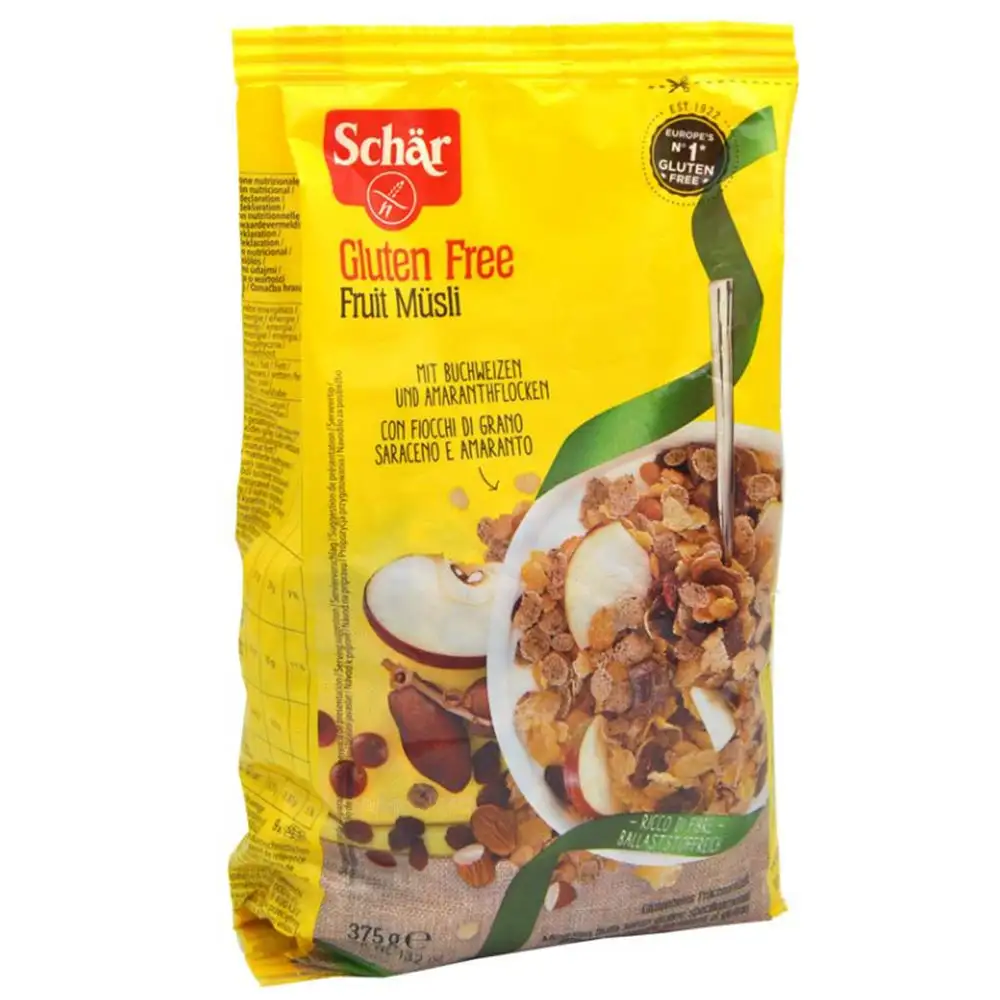 Dr. Schar Fruit Musli Cereal Gluten Free,  375 g  Natural