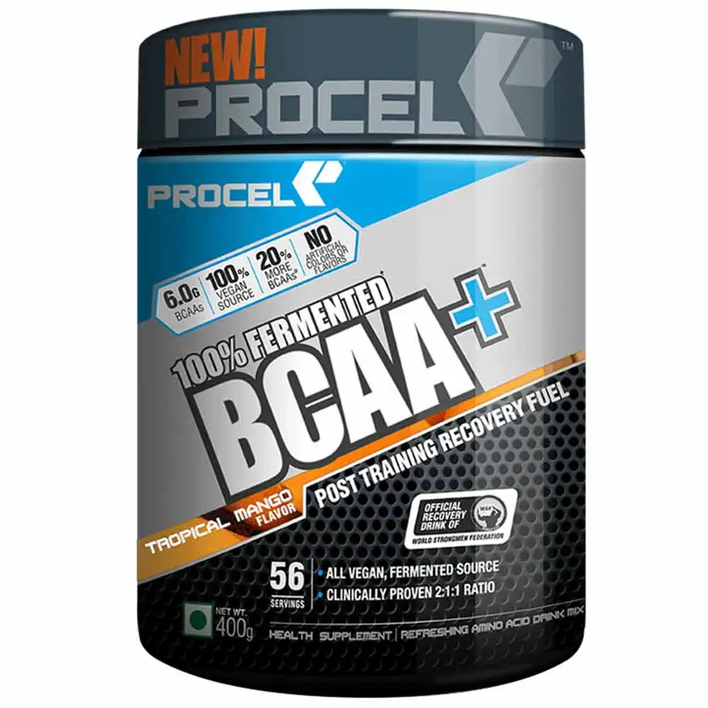 Procel 100% Fermented BCAA+,  0.88 lb  56 Servings  Tropical Mango