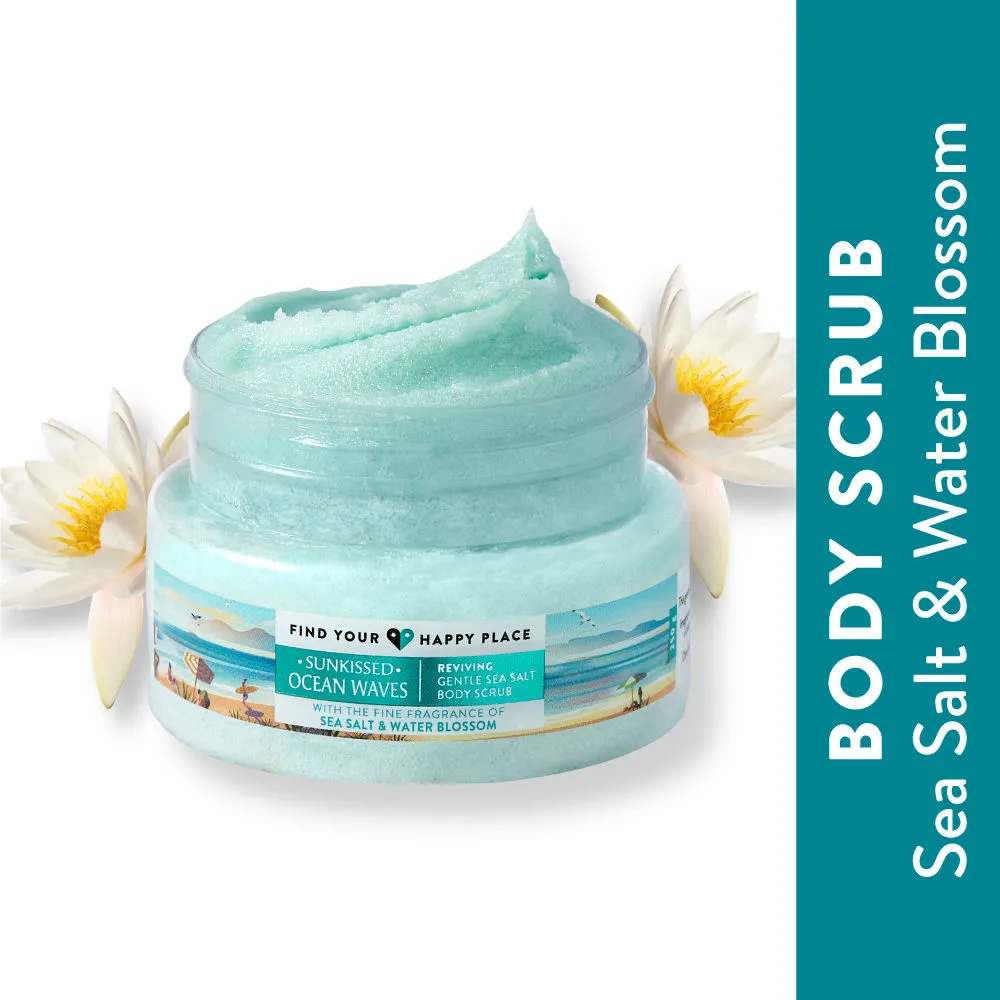 Find Your Happy Place - Sunkissed Ocean Waves Exfoliating Body Scrub Sea Salt & Water Blossom