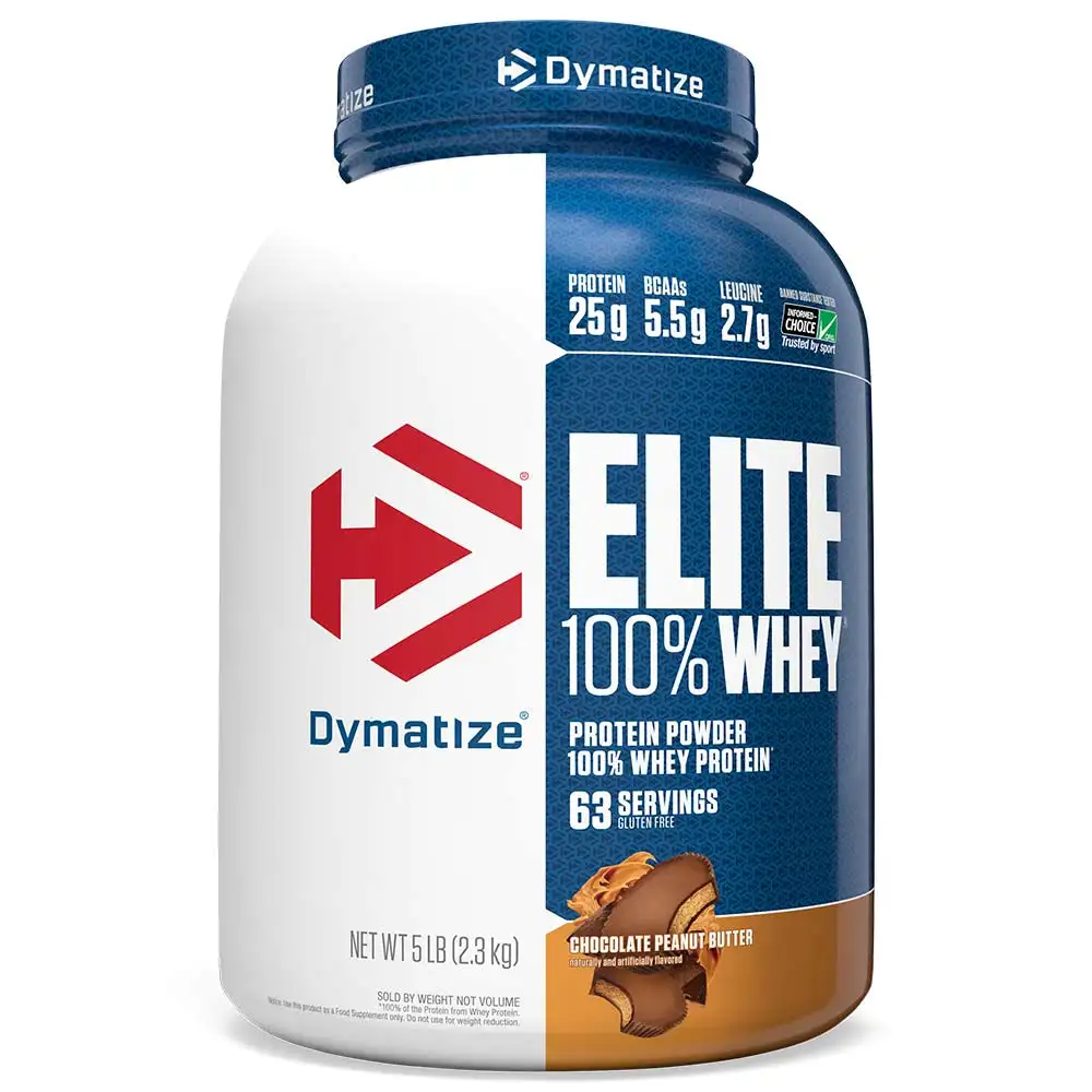 Dymatize Elite 100% Whey Protein,  5 lb  Chocolate Peanut Butter