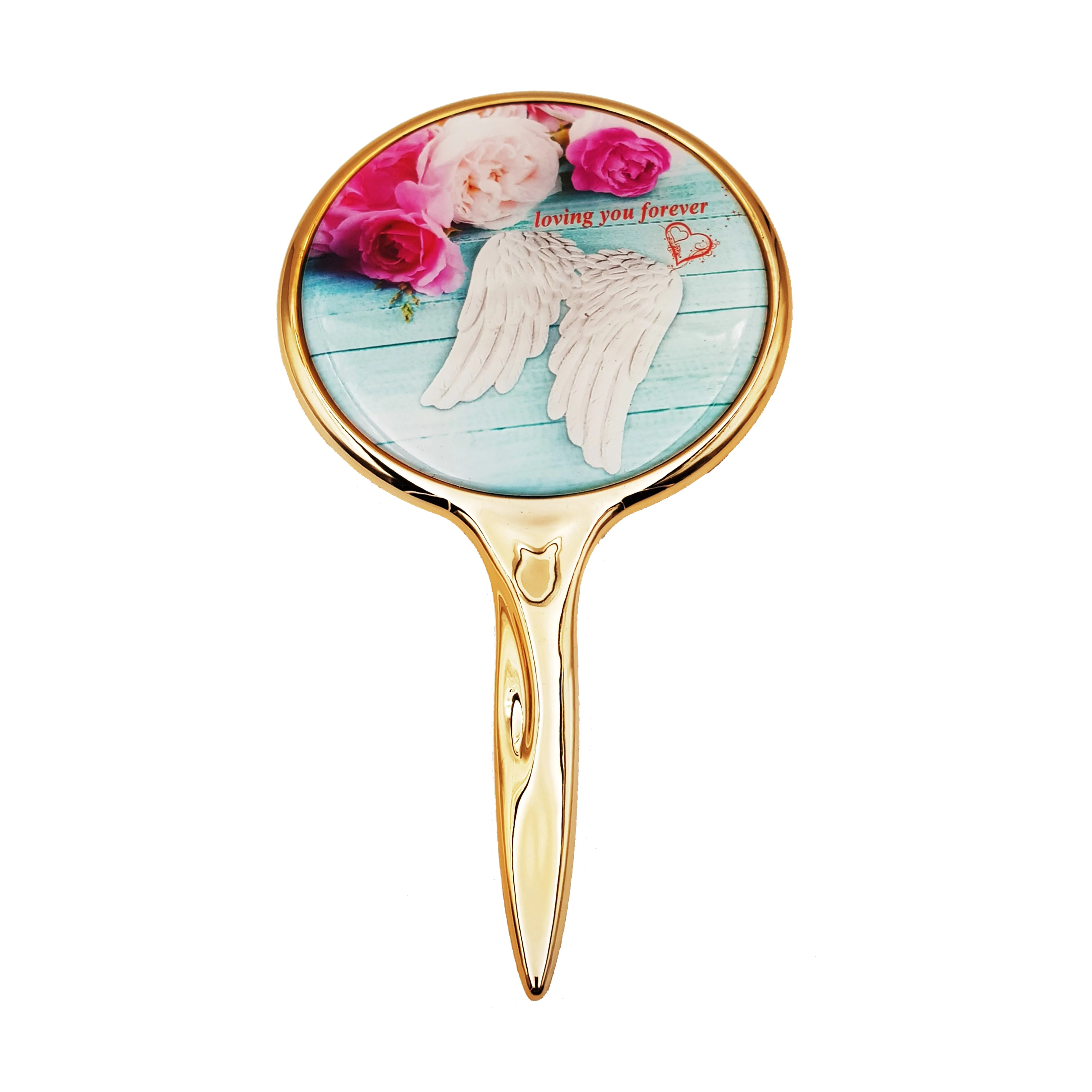 Majestique Beauty Mirror- Single Sided Mirror - Makeup Mirror With Handheld (Color May Vary)