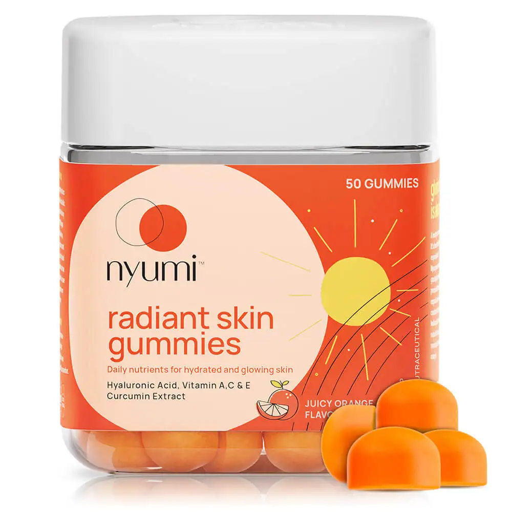 Nyumi Radiant Skin,  50 gummies  Juicy Orange